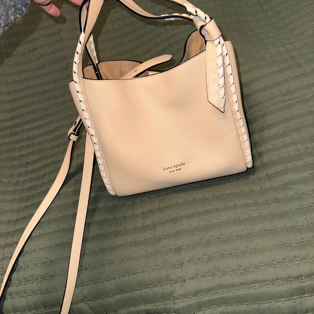 Kate Spade Cream Leather Crossbody Bag